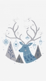DMC - Christmas Deer / Cerf de Noël - Free