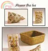 Dames of the Needle - Flower Pot Set