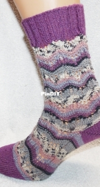 Wendi Welle Socken by Heike Häuptner-German-free