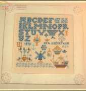 The Sampler Girl- New Amsterdam 1624 Sampler by Tanya Anderson