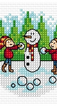 Snowman Building by Durene Jones - Free
