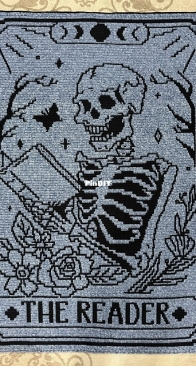 The Reader Tarot reversible mosaic blanket - Carri Carey