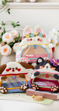 New Mommy Handmade DIY - Su Su Jie Jia - Susans Family - Pet Angel Bag (Puppy/Kitty/Bunny version) - Free