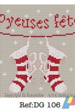 Broderie.net - Jean-Louis Grandsire - DG 106 - Joyeuses fêtes