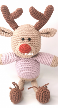 Cilla Crochets - Cilla Richards - Rudy the Reindeer