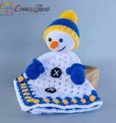 One and Two Company - Carolina Guzman - Snowman Blanket