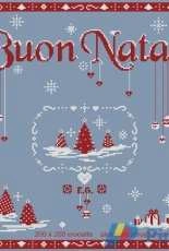 Aliona Ricamo Punto Croce - Buon Natale