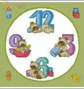 Baby Clock from Las Labores de Ana Baby 19 XSD