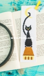 Povitrulya Handmade SK2-04 - Black Cat Bookmark