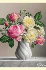 EstE 286 Roses in a Twisted Vase XSD
