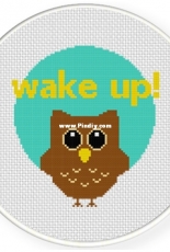 Daily Cross Stitch  - Wake Up Owl