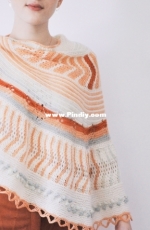 Aquarelle Shawl  by Caroline Hegwer - The Noble Thread - Free