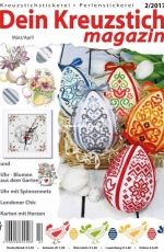 Coricamo Nr. 8680 - 8680-5 Flowers from the Garden From Dein Kreuzstich Magazin 02-2017