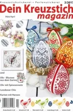 Coricamo Nr. 8680 - 8680-5 Flowers from the Garden From Dein Kreuzstich Magazin 02-2017