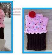 Crafts for Angels Designs - Barbara Maroney - Cup Cake Fingerless Gloves
