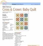 Cross and Crown-Baby Quilt-Free Pattern