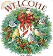 Dimensions 8735 Holiday Welcome Wreath