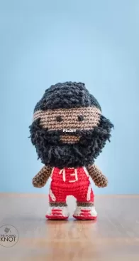 Basketball Player Amigurumi James Harden - TheNomadKnot - Ana Figueiredo - English