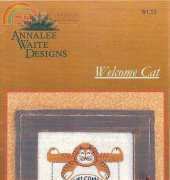 Annalee Waite Designs WC53 - Welcome Cat