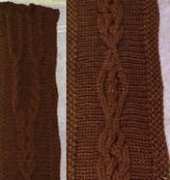 Cable Sampler Scarf by Jen Kobrick