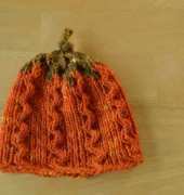 Cable Me A Pumpkin Hat by Hannah NeCamp