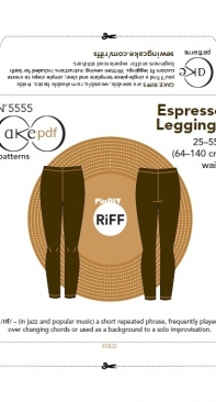 Cake Patterns - Espresso Leggings - NR 5555