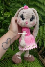Atelier Andreia Miano - Andreia Miano - Lena the Bunny Tie Back or Doorstop - Portuguese