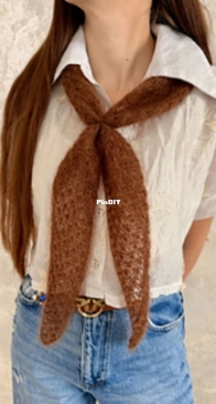 Moon Petal Scarf by Larissa Knitwear