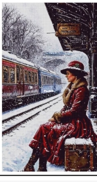 Abakan - Woman Is Waiting For A Train by Urszula Przygrodzka