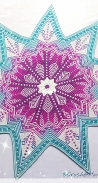 Crochet Hooks and Magic - Elisa - Mosaic Peacock Star aka Peacock Delight CAL P ...