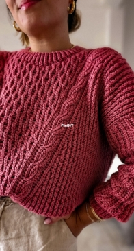 Tina Tejidos - Denise Haedo - Sweater Lanín - Spanish