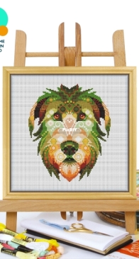 Awesome Pattern Studio - CS2121 - Mandala Irish Wolfhounds XSD