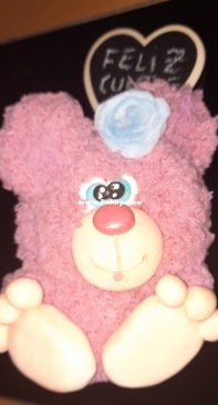 Pink pompom bear