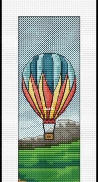 Air Balloon Bookmark by Oksana Ershova
