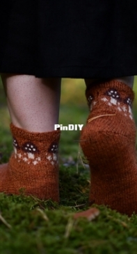 A shortcut to mushrooms socks by Anna Sjösvärd - English