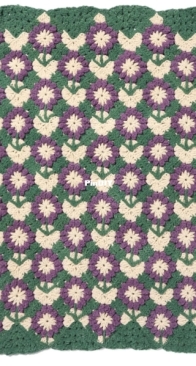 Yarnspirations - Bernat - BRC0502-37749M - Flower Patch Blanket - Free
