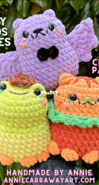 Annie Carraway Art / Handmade by Annie - Annie Carraway - Spooky Friends Plushies