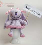 Deniza-Lilac Bunny for keeping warm breakfast egg by Tatyana Korobkova