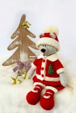 Tim the Santa Bear - Nelly Shkuro - Knit a Miracle