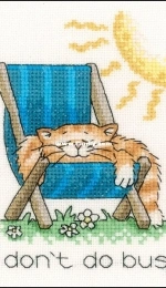 Heritage Stitch Crafts HSC CRDB-1140 - I Dont Do Busy by Peter Underhill XSD