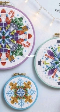 Joy All Around - Christmas Mandalas by Emma Congdon from Cross Stitch Crazy 261 PCS + XSD