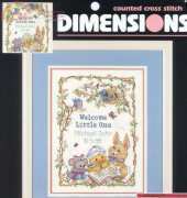 Dimensions 3845 Welcome Little One Birth Record