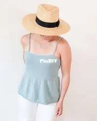 Parkside Peplum Tank by Ashley Lillis free version
