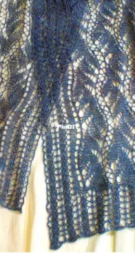 Lead or Follow lace scarf by Jackie Erickson-Schweitzer