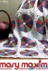 Mary Maxim 16884 - Dresden Plate Afghan