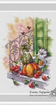 Harvest On the Porch by Elena Lartsova