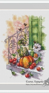 Harvest On the Porch by Elena Lartsova