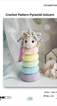 Toys By Helga - Helga Toys - Kuzhko Volha - Pyramid Unicorn
