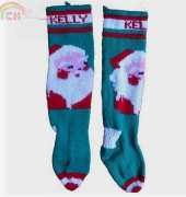 Vintage Santa Christmas Stocking by Deborah V. Gardner/free