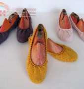 Coco Knits - Pleated Ballet Flats Julie Weisenberger